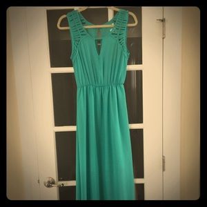 Turquoise maxi dress from Francesca's
